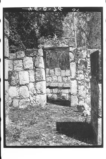 Doorway into shrine room of the Temple of Xtoloc Cenote