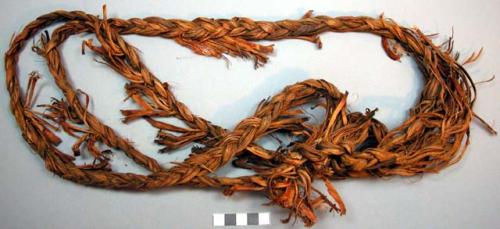 Braided yucca leaf rope