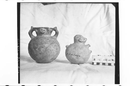 Two Small Effigy Jars