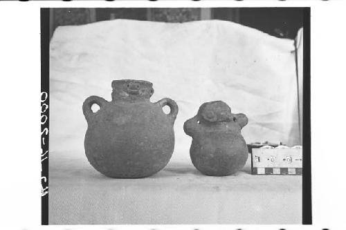 Two Small Effigy Jars