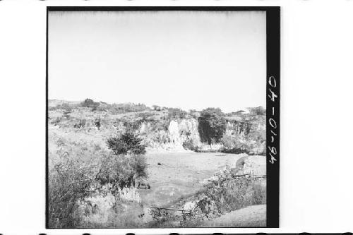 Looking west at Ruins of Comitancillo