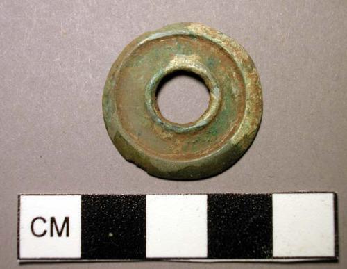 Pendant, disk-shaped