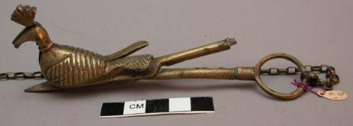 Brass candle snuffer