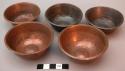 Copper wine bowls