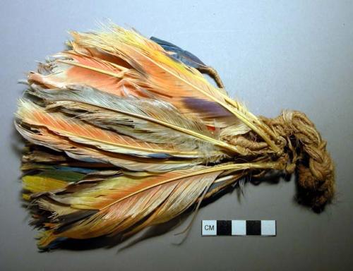 Headdress ornament, feathered