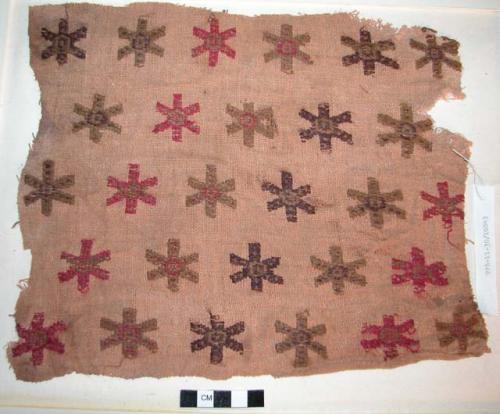 Textile, weft-patterned