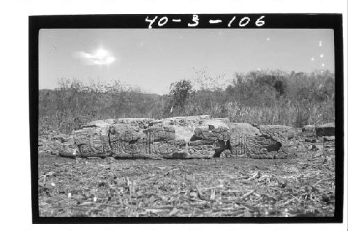 Stela 21, right (W.) side, lower part.