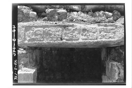 Glyphic Lintel Bldg., Glyphic Lintel.