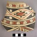 Part of Chihuahua polychrome olla neck