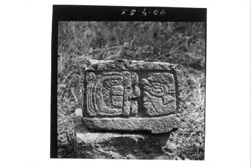 Glyphic wall stone