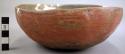 Pottery bowl, 7.125 in. diameter.