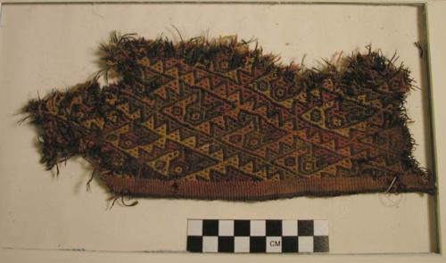 Belt, double cloth, fragment