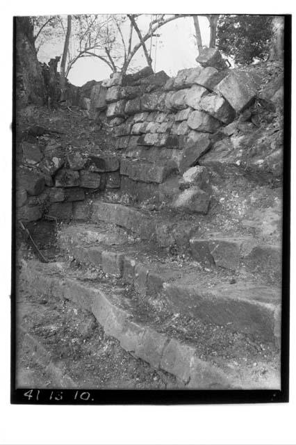 South end of Jaguar Stairway before demolishing