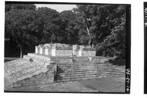 North end of west structure and ball court