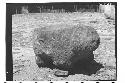 Stone sculpture of animal with shallow bowl shaped depression of top. Sculpture