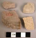 Unfired potsherds