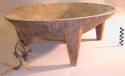 Kava bowl with four legs, new