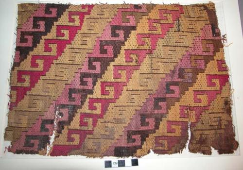 Textile, weft-patterned