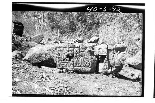 Glyphs on left (south) side of stela 18