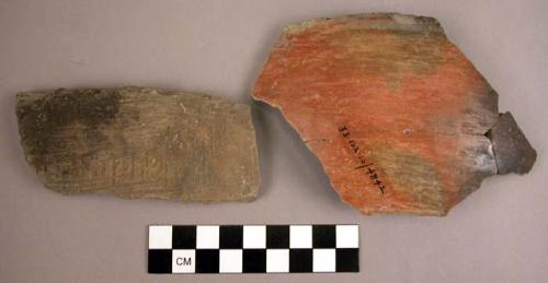 Plain potsherds