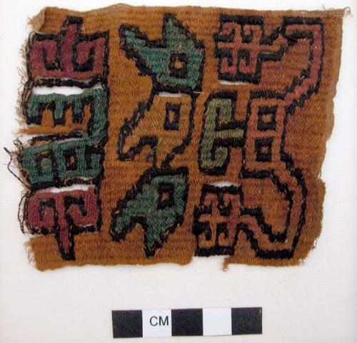 Textile, weft-patterned