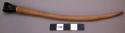 Unclassified tool, wood stick carved to point, decorative metal knob at end