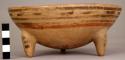 Tripod Bowl.  Diam. at mouth: 16.2 cm.