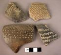 7 decorated pot sherds