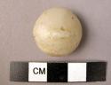 Pierced button or seal of alabaster