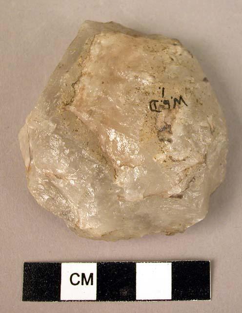 Quartzite tortoise core - Middle Paleolithic type