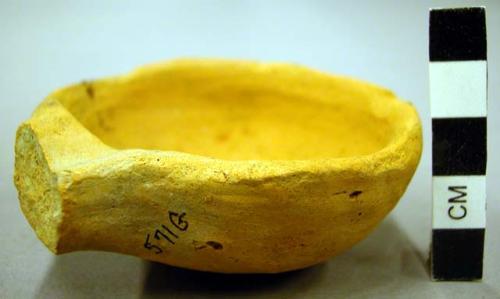 Plain pottery miniature ladle