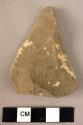 Pointed, triangular stone flake - worked