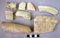 149 plain ware sherds, mostly buff - unclassified