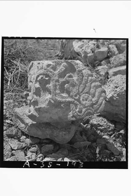 Corner of serpent mouth, Str 2C6 (Casa 1); Southeast; Rm 17