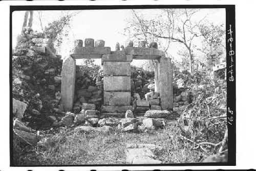 Lintel number two on left and lintel number three on right at Temple of Four Lin