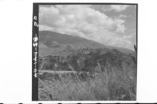 Panorama of ruins on bluff