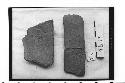 Sherds from effigy incensario found in village, showing mat impressions.