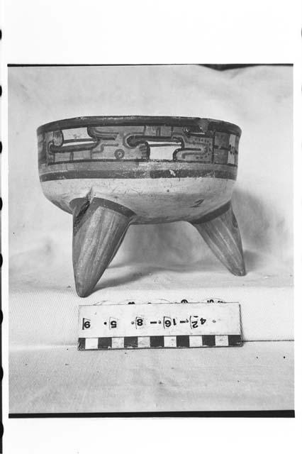 Tripodal Nicoya Polychrome Bowl