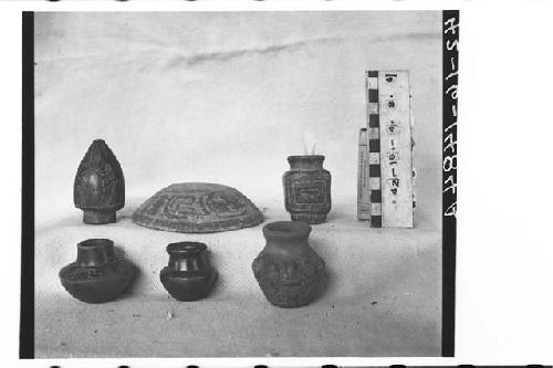 Six Miniature Pottery Vessels