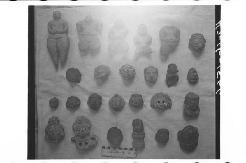 Twenty-Five Pottery Figurine Fragments