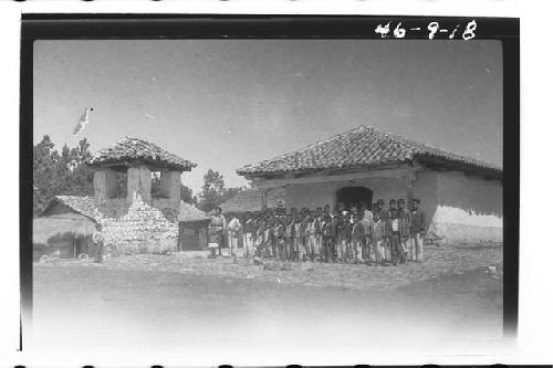 Highland Village: Church, School, School Children, and Teacher