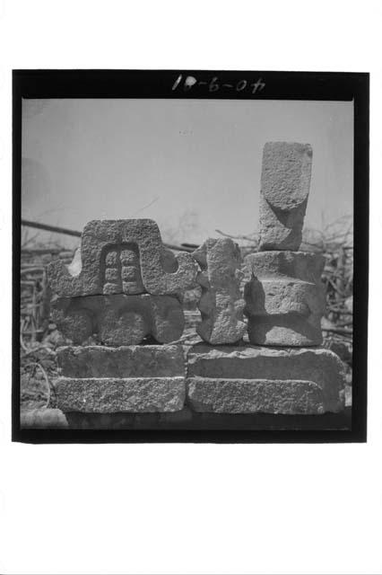 Sculptured facade stones