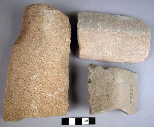 Worked stone fragments