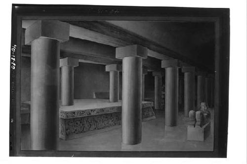 Restoration drawing.  North collonade, group of 1000 columns