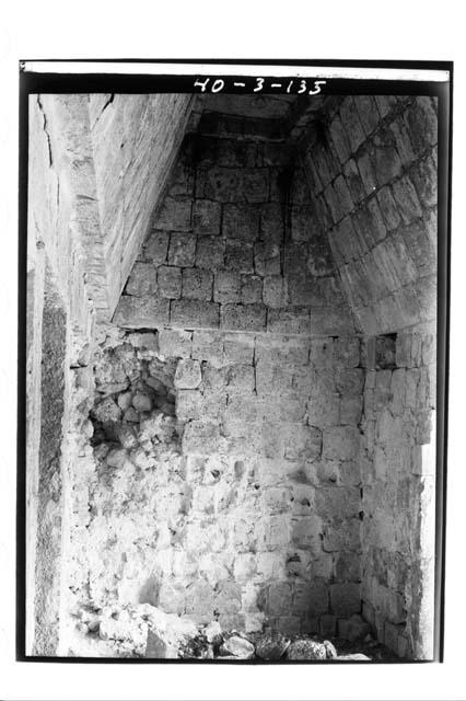 Interior south end of columnar room