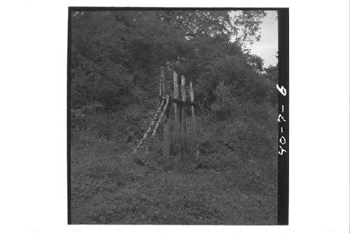 Approach to bridge over upper Candelaria