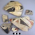 Chihuahua polychrome potsherds (parts of several vessels)