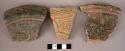 Earthenware sherds with incised designs