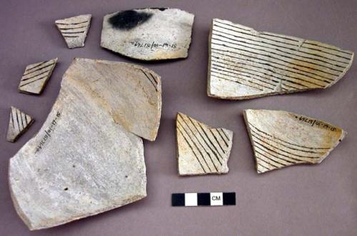 Sherds from a partly restored vessel