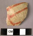 Potsherd - painted decoration on inside also